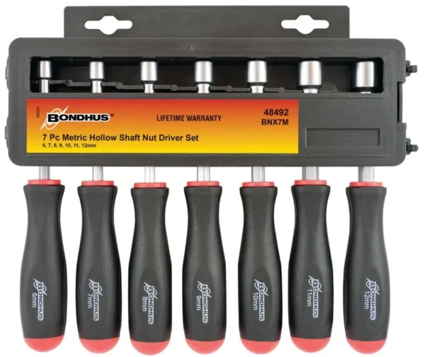 Bondhus - Metric Set 7 Hollow Shaft Nut Driver